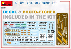 MiniArt 38031 B-TYPE LONDON OMNIBUS 1919 1/35 – zdjęcie 2