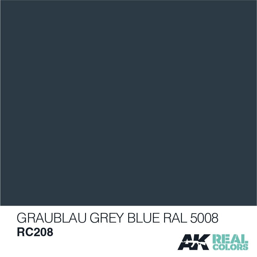 AK Interactive RC208 GRAUBLAU-GREY BLUE RAL 5008, 10 ML – immagine 2