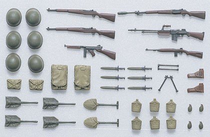 Tamiya 35206 Ensemble d'équipement d'infanterie américaine (1/35)