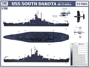 Vee Hobby E57005 USS South Dakota BB-57 1944 Deluxe Edition 1/700 – Bild 6
