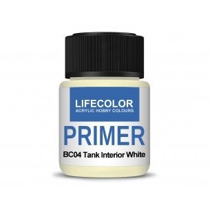 Lifecolor BC04 Acrylic Primer Tank Interior White 22ml – imagen 2
