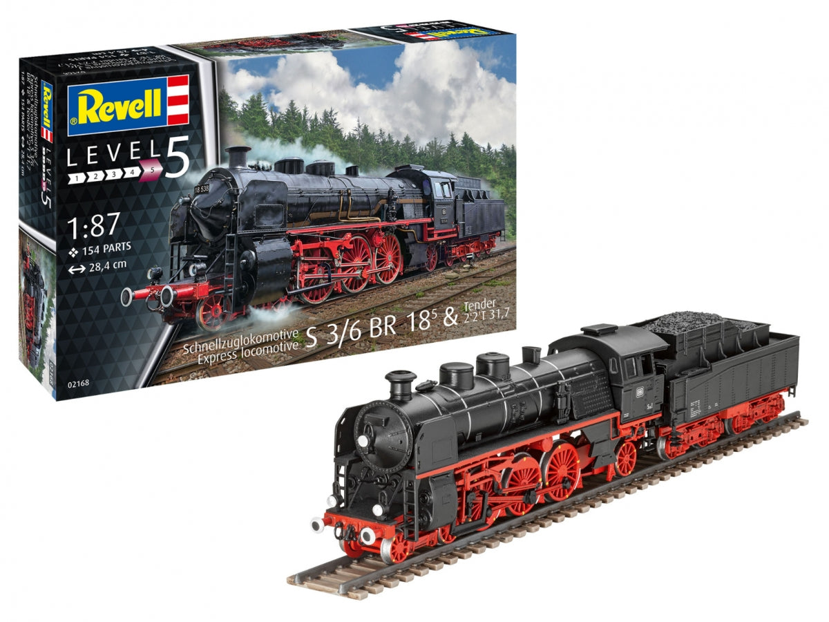 Revell 02168 Locomotive Express S3/6 BR18 avec tender 1/87 – image 2