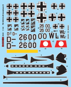 Roden 343 Focke Wulf FW200V3/A-09 Immelman III 1/144 – immagine 2