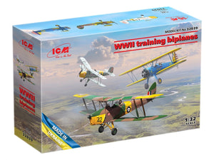 ICM 32039 WWII training biplanes Bucker Bu 131D, DH.82A Tiger Moth, Stearman PT-17 1/32 – immagine 2