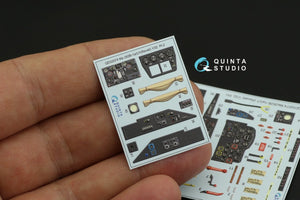 Quinta Studio QD32074 Me 262B1a/U-1 3D-Printed &amp;amp; coloured Interior on decal paper (Revell) 1/32 – immagine 10