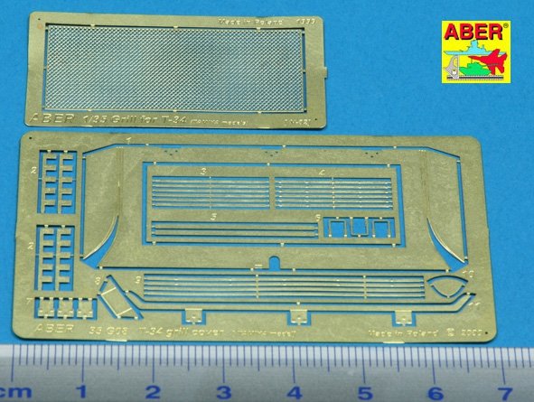 Aber 35G08 Grille covers for russian tank T-34 1/35 – immagine 3