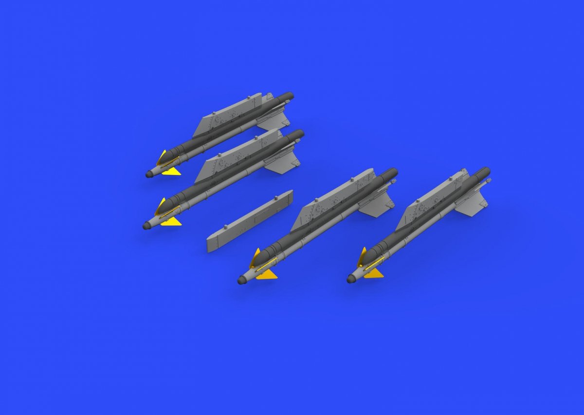 Missiles Eduard 672188 R-13M avec pylônes pour MiG-21 au 1/72 – image 2
