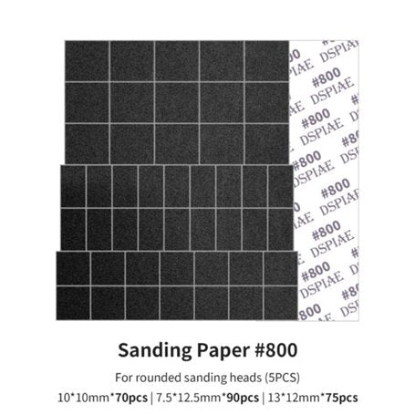DSPIAE MSP-ES08 Sanding Paper 800 Grit