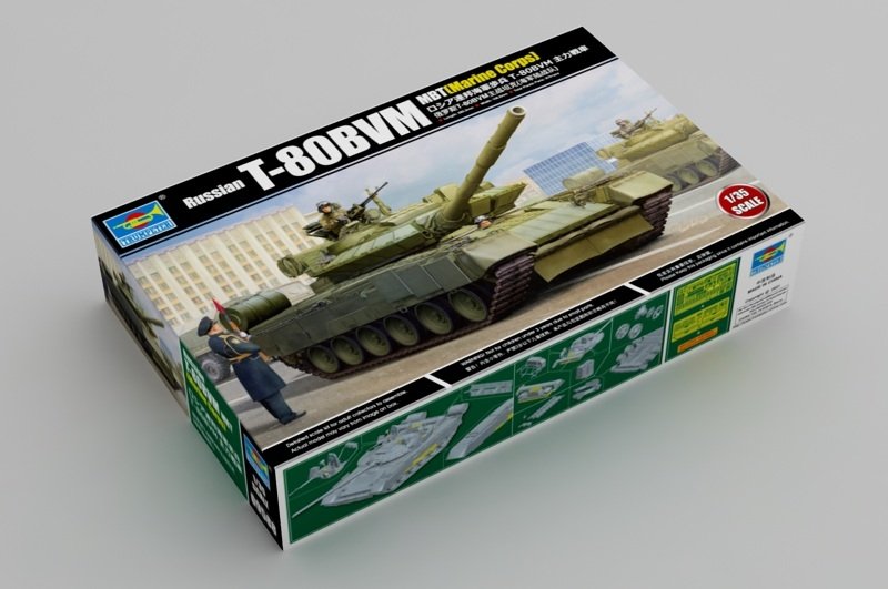 Trumpeter 09588 Russian T-80BVM MBT(Marine Corps) 1/35 – immagine 2
