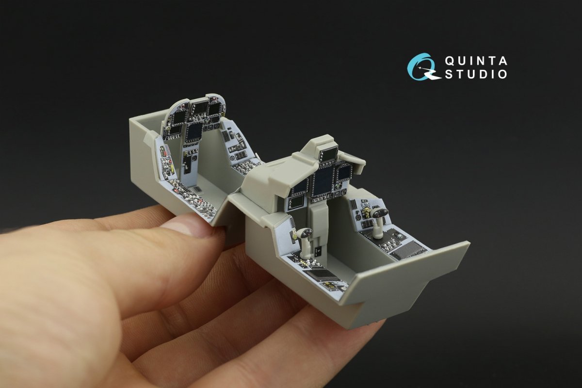 Quinta Studio QD32100 F/A-18F late / EA-18G 3D-Printed &amp;amp; coloured Interior on decal paper (Trumpeter) 1/32 – Bild 13