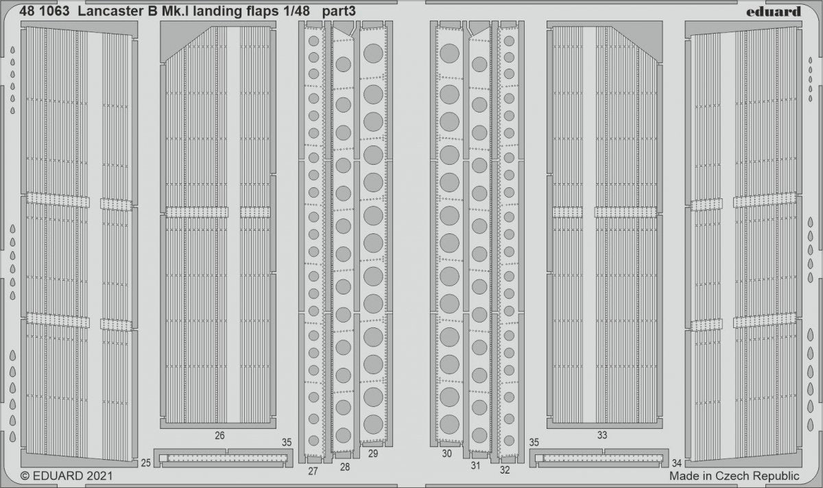 Eduard 481063 Lancaster B Mk.I landing flaps HK Models 1/48 – Bild 2
