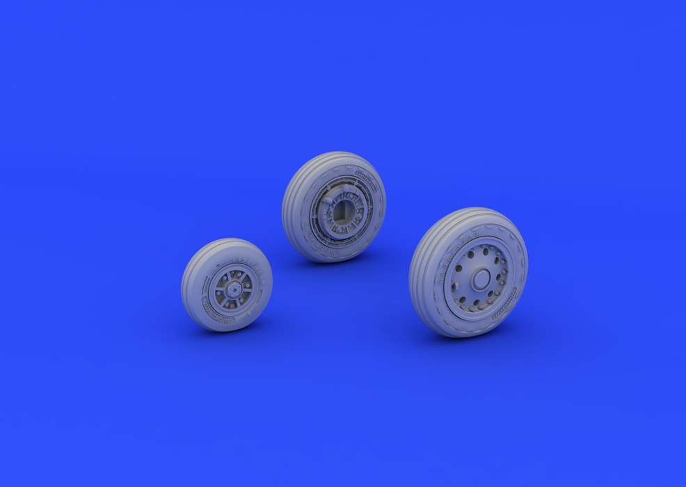 Eduard 648176 F-104 undercarriage wheels early 1/48 (Hasegawa) – immagine 2