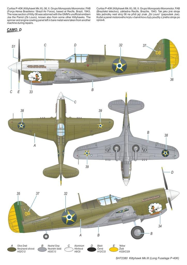 Special Hobby 72380 Kittyhawk Mk. III &amp;quot;P-40 K Long Fuselage&amp;quot; 1/72 – immagine 7