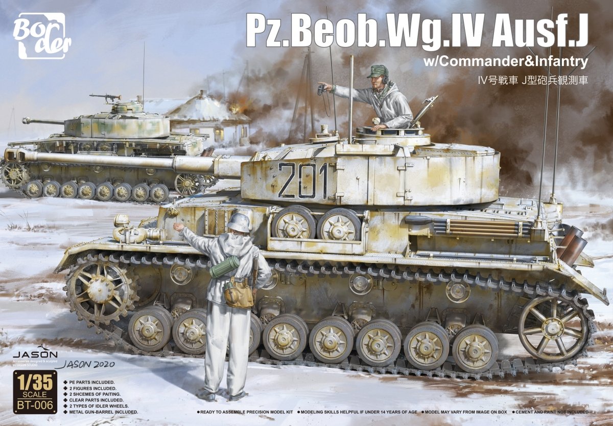 Border Model BT-006 Pz.Beob.Wg. IV Ausf. J w/Commander&amp;amp;Infantry 1/35