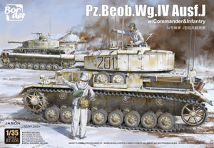 Border Model BT-006 Pz.Beob.Wg. IV Ausf. J w/Commander&amp;amp;Infantry 1/35