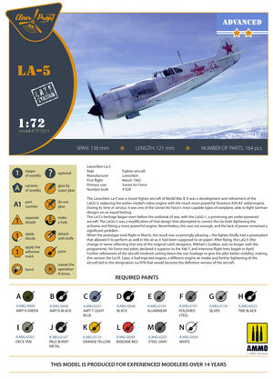 Clear Prop! CP72015 La-5 late version ADVANCED KIT 1/72 – immagine 4
