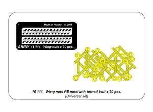 Aber 16111 Wing nuts PE nuts with turned bolt x 30 pcs. 1/16 – immagine 10