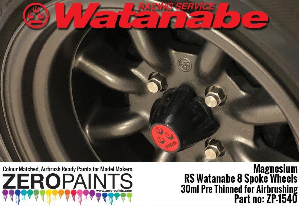 Zero Paints ZP-1540 Magnesium Paint for RS Watanabe 8 Spoke Wheels 30ml – immagine 2