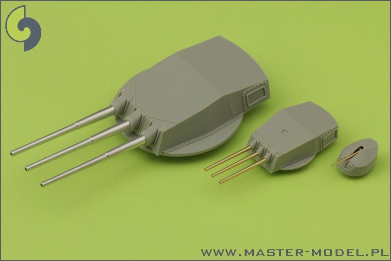 Master SM-350-064 R.N. Roma armament - 381mm (9pcs), 152mm (12pcs), 90mm (12pcs) barrels – immagine 4