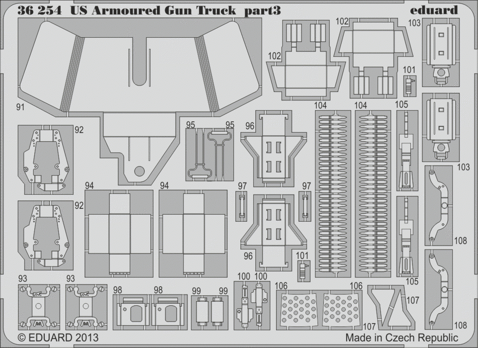 Eduard 36254 US Armoured Gun Truck ITALERI 1/35 – immagine 3