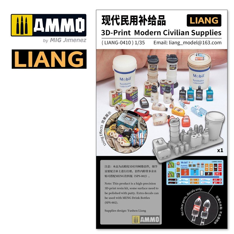 Liang 0410 3D-print Model Civilian Supplies 1/35 – Bild 3