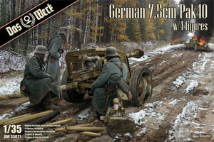 Das Werk DW35027 German 7,5cm Pak40 with 4 Figures 1/35