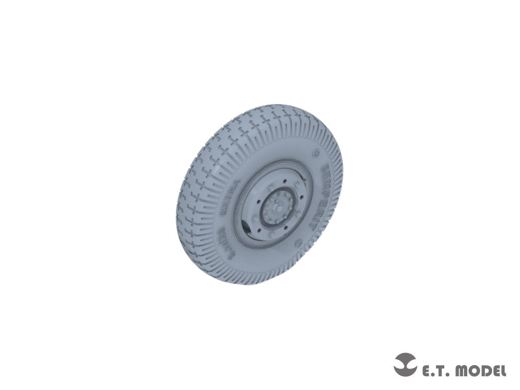 E.T. Model P35-105 WWII German Sd.Kfz.234 Large Diameter Weighted Wheels Type.5 1/35 – immagine 4