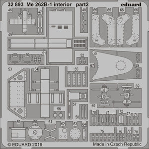 Eduard 32893 Me 262B-1 interior REVELL 1/32 – immagine 2
