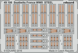 Eduard BIG49342 Seatbelts WWII Allied AF STEEL 1/48 – Bild 5