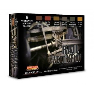 Lifecolor CS21 Acrylic paint set Rail Weathering 6x22ml