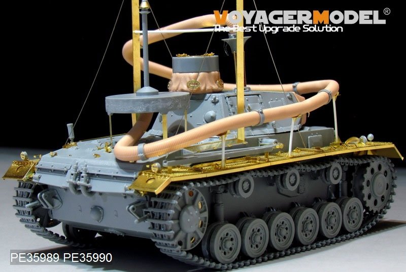 Voyager Model PE35989 WWII German Pz.KPfw.III (T)Ausf.F &amp;quot;Operation Seelowe&amp;quot; Basic For DRAGON 6877/6717 1/35 – zdjęcie 14