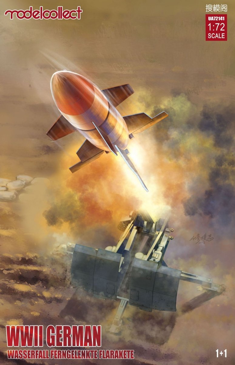 Modelcollect UA72141 German WWII Wasserfall Ferngelenkte Flakrakete 1+1 pack 1/72