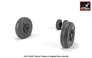 Armory Models AW48326 F-14A/B Tomcat early type wheels w/ weighted tires 1/48 – immagine 3