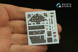 Quinta Studio QD32172 F8F-1 Bearcat 3D-Printed coloured Interior on decal paper (Trumpeter) 1/32 – immagine 4