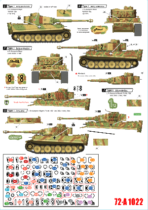 Star Decals 72-A1022 German tanks in Italy # 2. Tigers. 1/72 – immagine 2