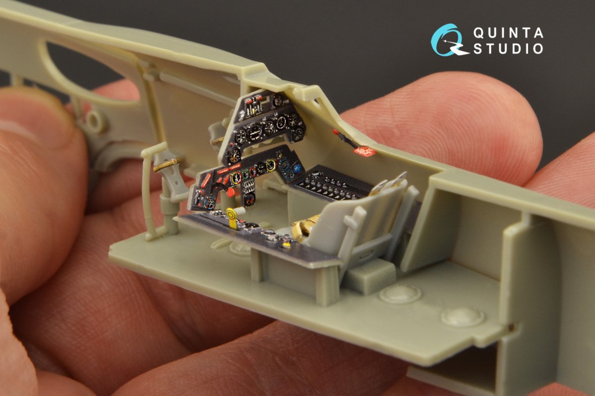 Quinta Studio QD48273 Ta 152H 3D-Printed &amp;amp; coloured Interior on decal paper (Dragon) 1/48 – Bild 10