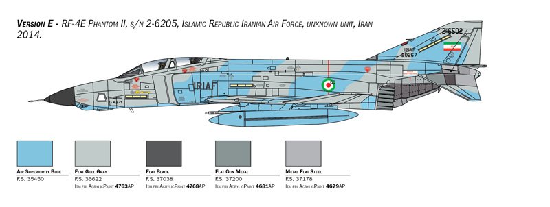 Italeri 2818 RF-4E Phantom II 1/48 – imagen 8