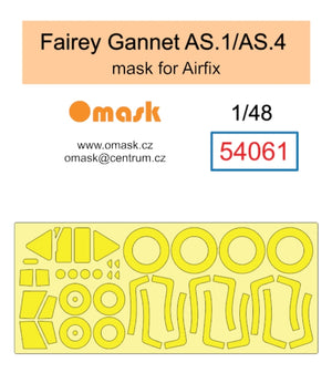 Omask 54061 Fairey Gannet AS.1/AS.4 mask (for Airfix) 1/48
