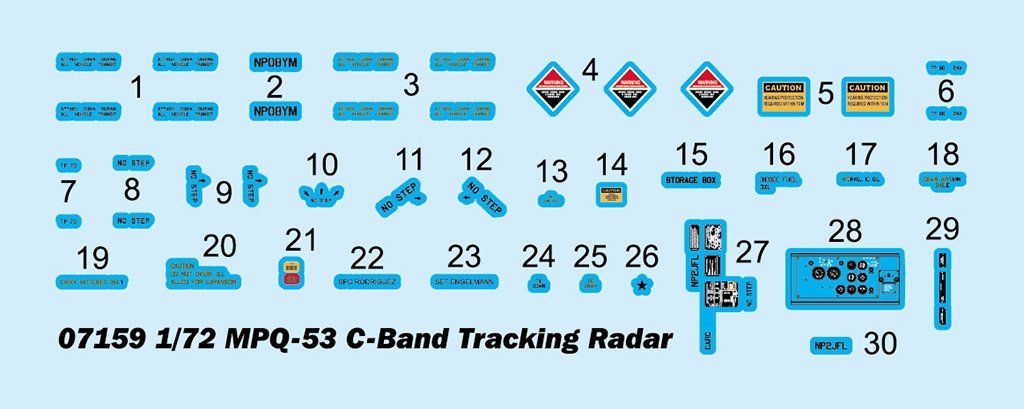 Trumpeter 07159 MPQ 53 C-Band Tracking Radar 1/72 – immagine 3