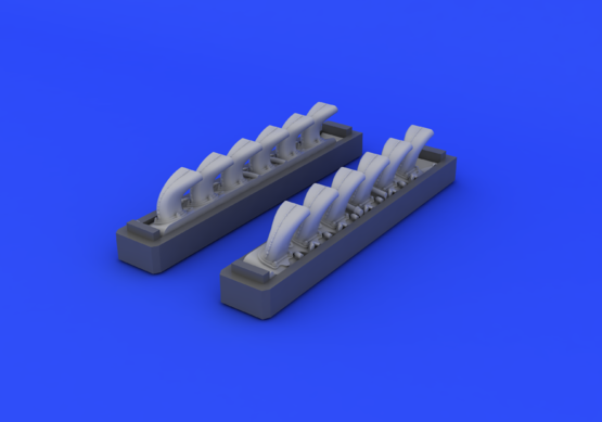 Eduard 648247 Bf 109G exhaust stacks 1/48 EDUARD – immagine 3