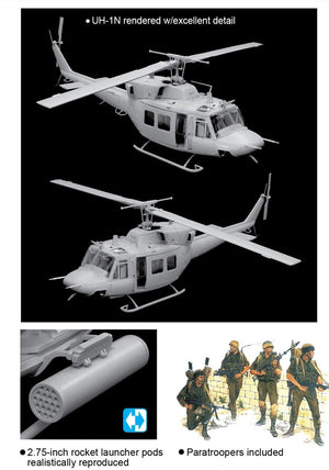 Dragon 3543 Modern AFV Series Israeli Anafa Helicopter w/Paratroopers 1/35 – Bild 2