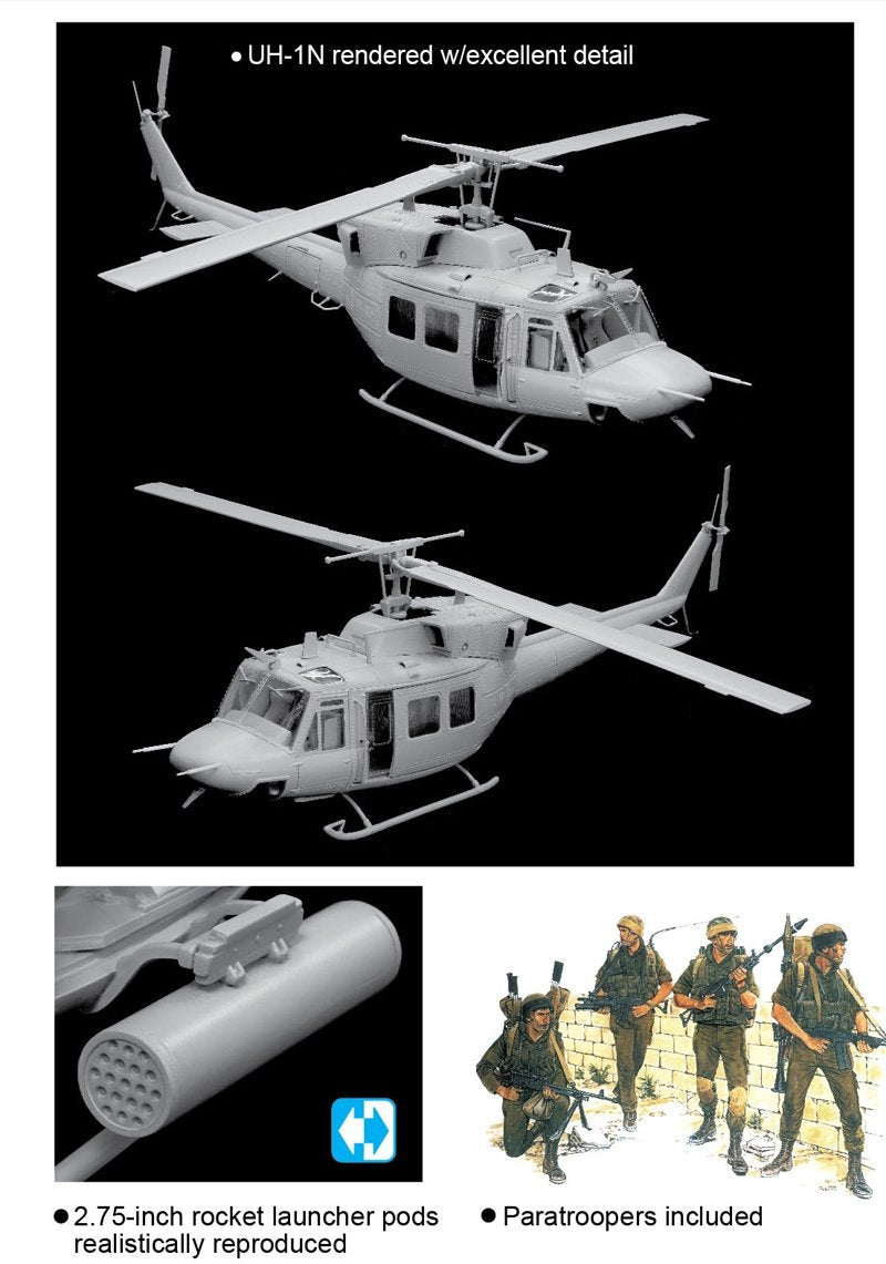 Dragon 3543 Modern AFV Series Israeli Anafa Helicopter w/Paratroopers 1/35 – Bild 2