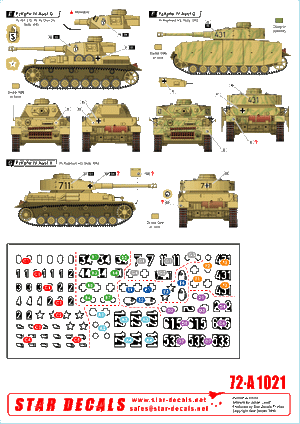 Star Decals 72-A1021 German tanks in Italy # 1. Sicilly 1943 1/72 – Bild 2