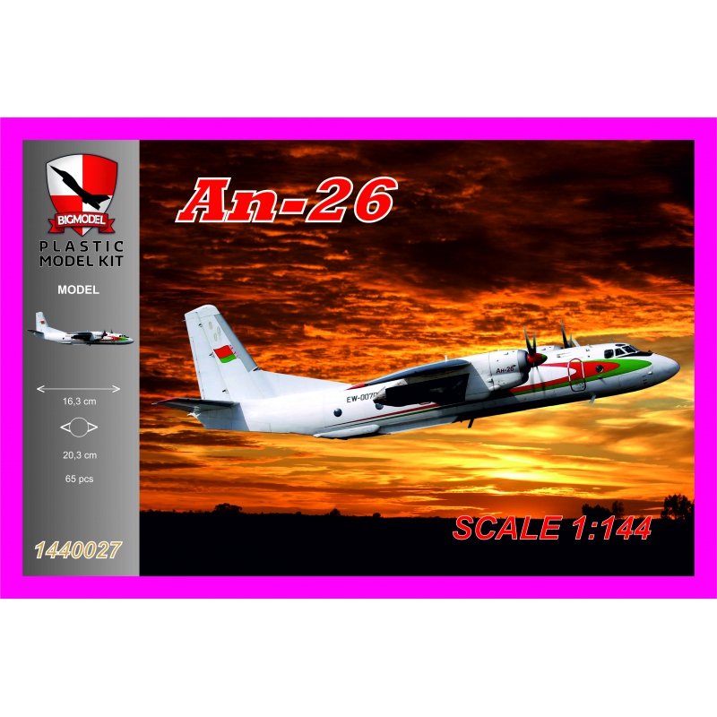 Big Model 1440027 AN-26 BELARUS 1/144