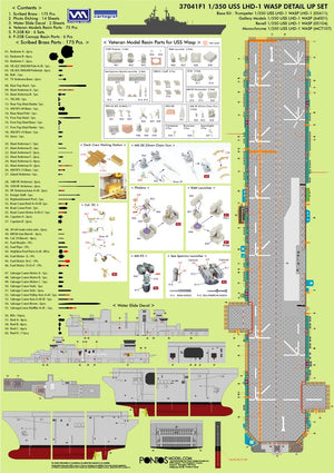 Pontos 37041F1 USS LHD-1 Wasp Detail Up Set 1/350 – immagine 22