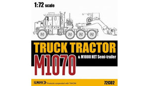 Sabre 72C02 M1070 Tractor &amp;amp; M1000 Semi-Trailer 1/72