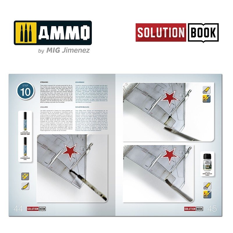 AMMO of Mig Jimenez 6521 How To Paint Bare Metal Aricraft Solution Book – immagine 6