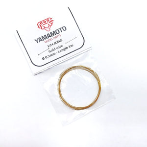 Yamamoto Model Parts YMPTUN87 Gold wire 0.3mm Length 1m 1/24