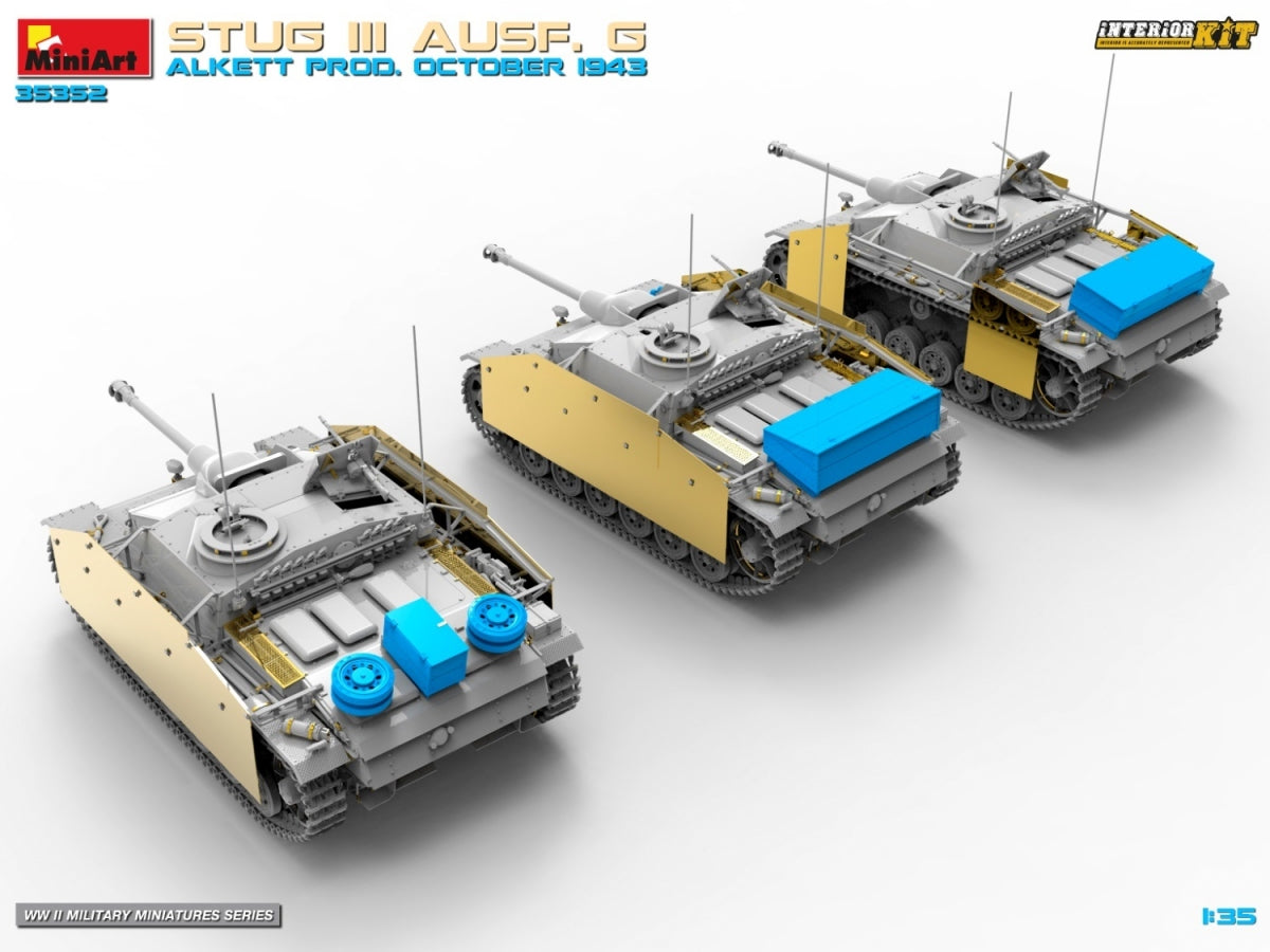 MiniArt 35352 STUG III AUSF. G ALKETT PROD. OCTOBER 1943 INTERIOR KIT 1/35 – image 11
