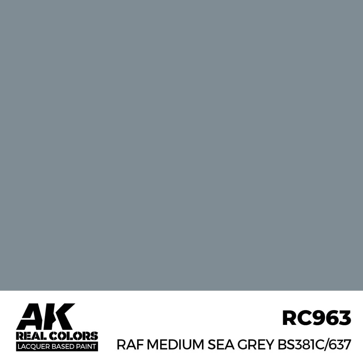 AK Interactive RC963 RAF Gris mer moyen BS381C/637 17 ml